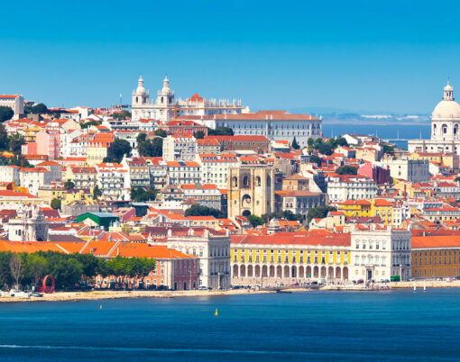 Lisbon Skyline as seen from Almada (Portugal)