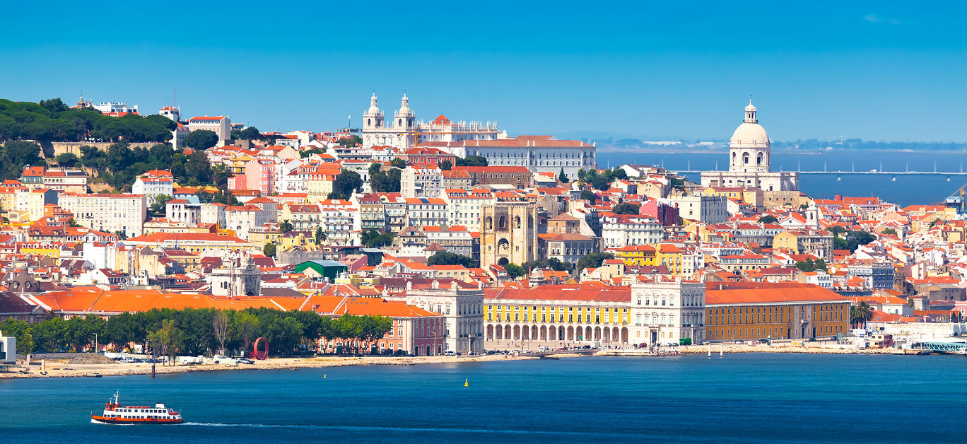 Lisbon Skyline as seen from Almada (Portugal)