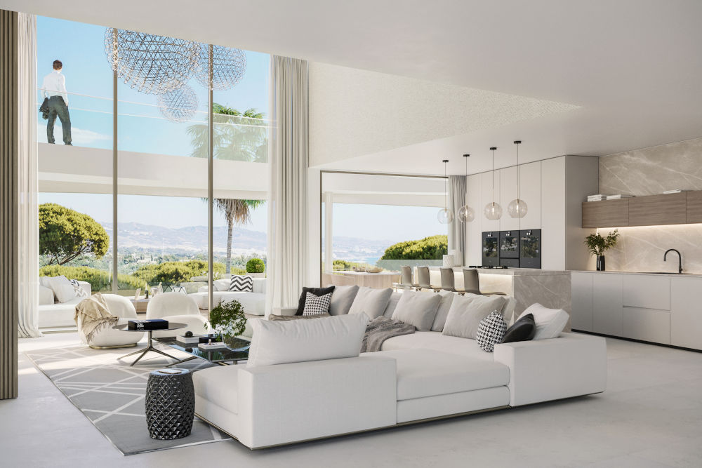 The Sky Marbella property interior design
