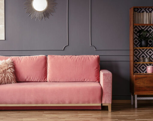 bold colour living room