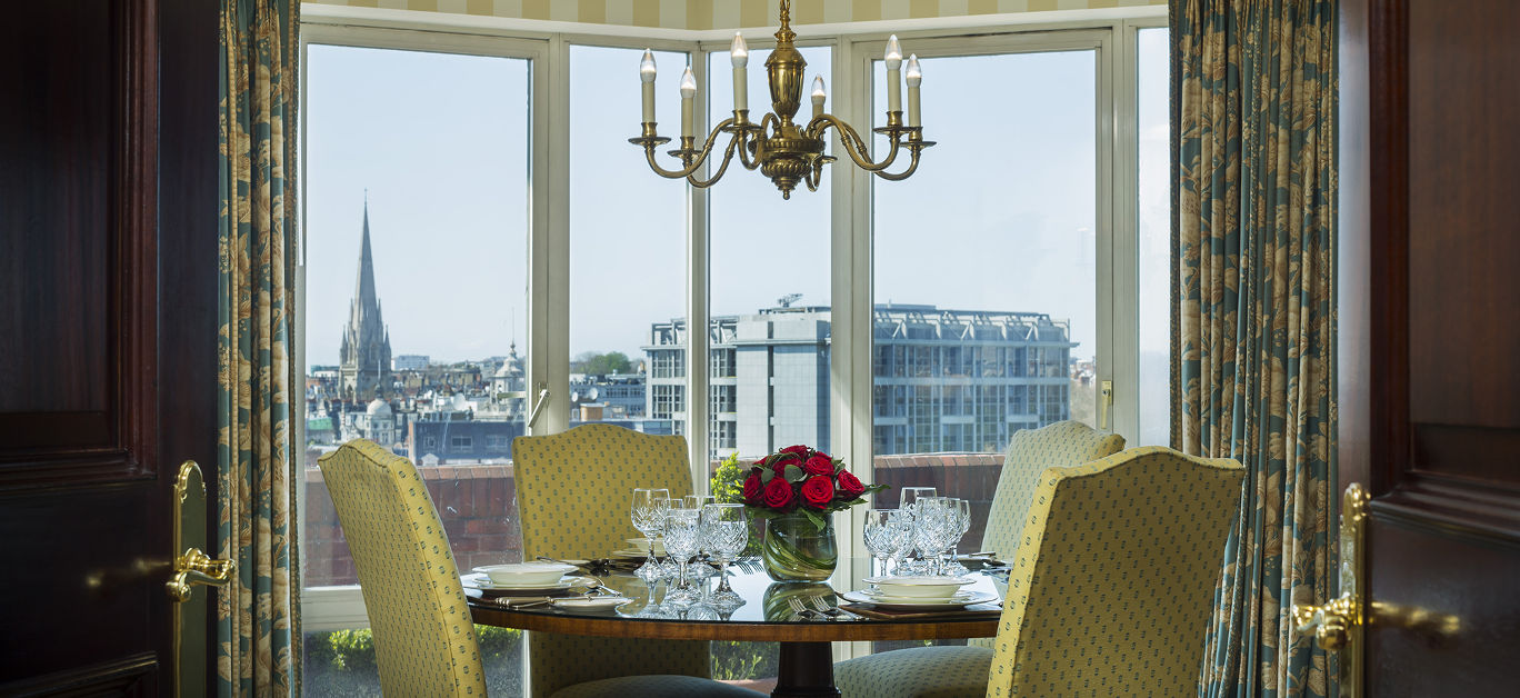 Cheval Thorney Court dining room with view